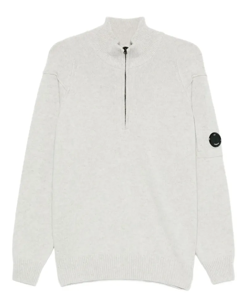 C.P. Company Pullover mit Lens-Detail - Grau Grau