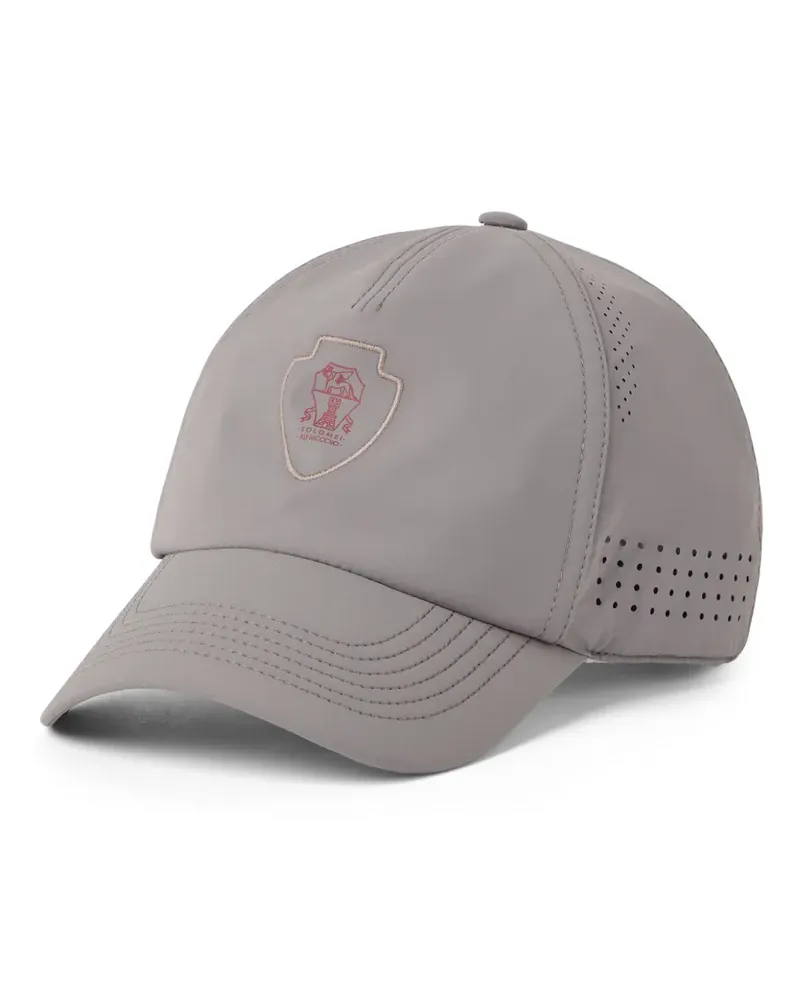 Brunello Cucinelli Baseballkappe mit Logo - Grau Grau