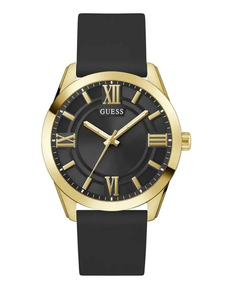 Guess round-shape 44mm watch - Schwarz Schwarz