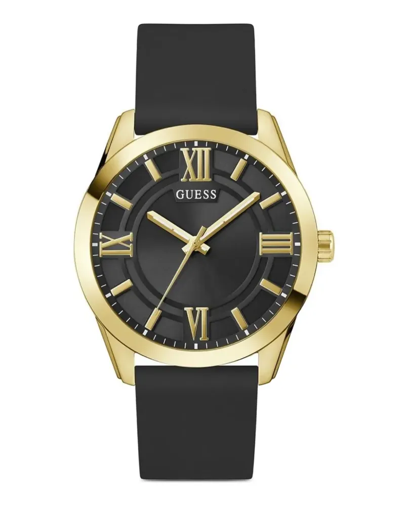 Guess round-shape 44mm watch - Schwarz Schwarz