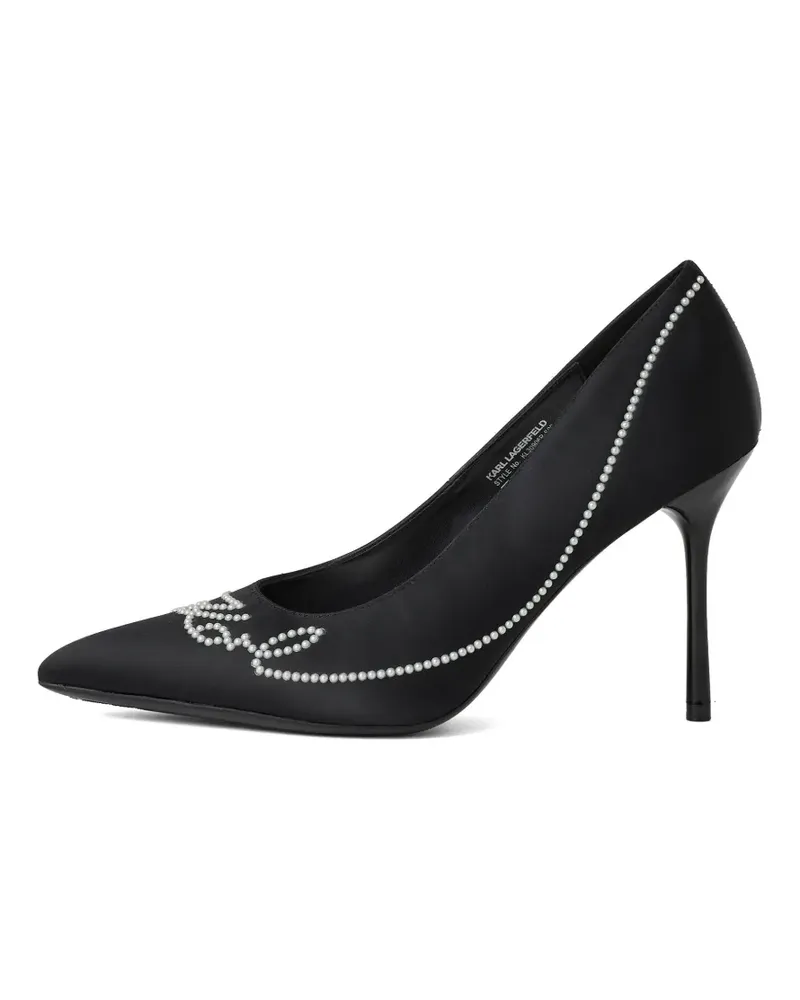 Karl Lagerfeld Sarabande Pumps mit Perlen - Schwarz Schwarz