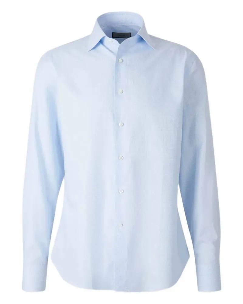 Canali Button-down-Hemd aus Baumwolle - Blau Blau