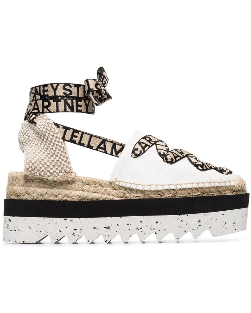 Stella McCartney Gaia Espadrilles mit Schnürung - Weiß Weiß