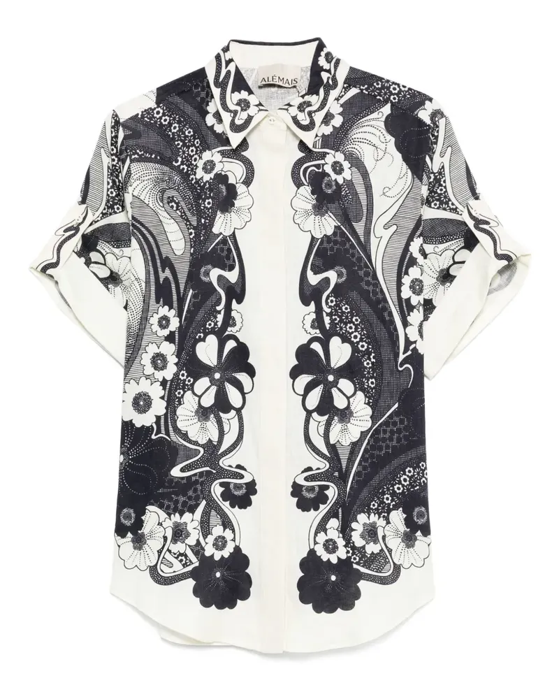 ALEMAIS Hemd mit Blumen-Print - Nude Nude