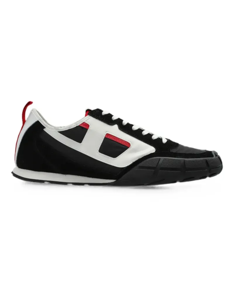 Diesel S-Pagodha-Sneakers aus Leder, Wildleder und Ripstop - Schwarz Schwarz