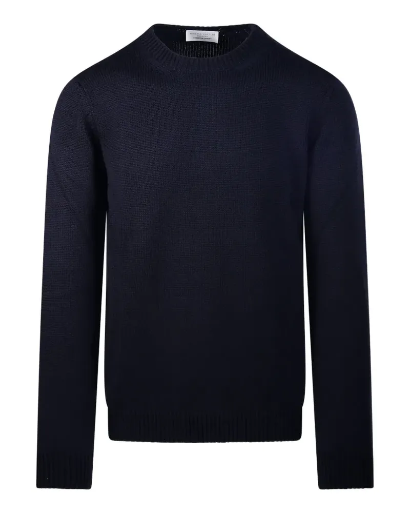 Roberto Collina Pullover mit gerippten Details - Blau Blau