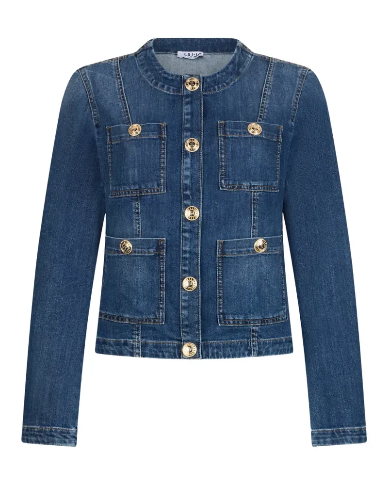 Liu Jo logo-button denim jacket - Blau Blau