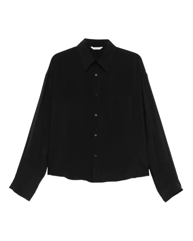 Hevò chest-pocket shirt - Schwarz Schwarz