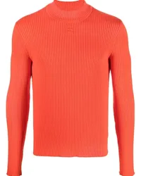 Courrèges Gerippter Strickpullover Rot