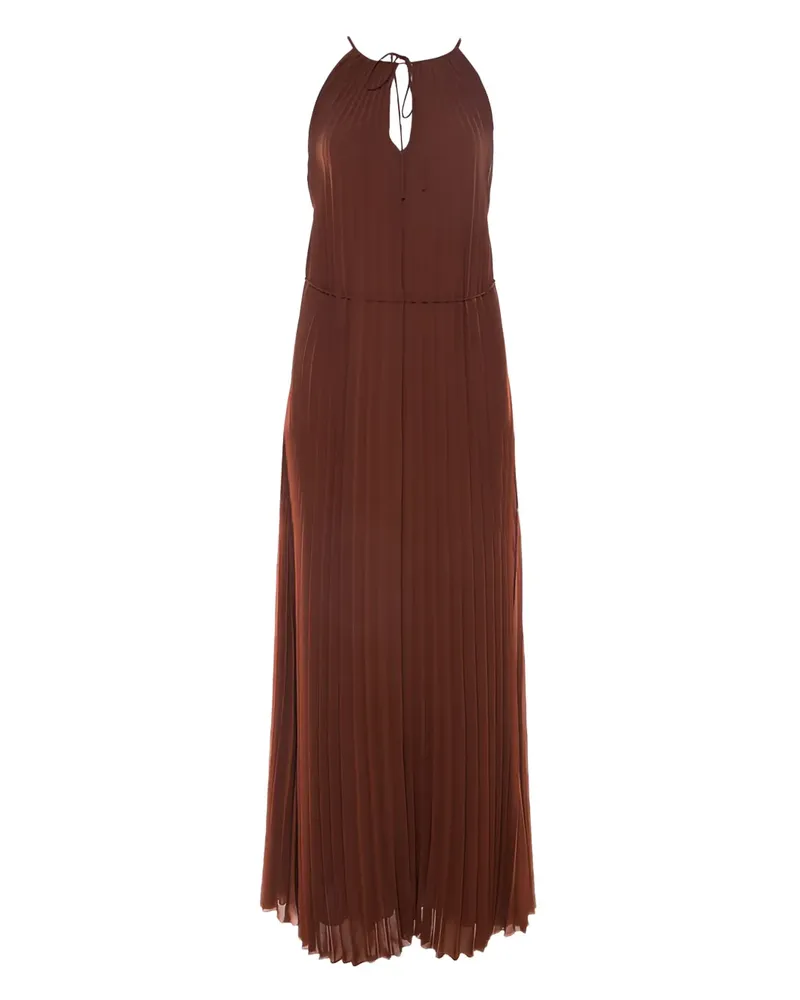 Elizabeth and James Pre-owned Maxikleid mit Neckholder - Braun Braun