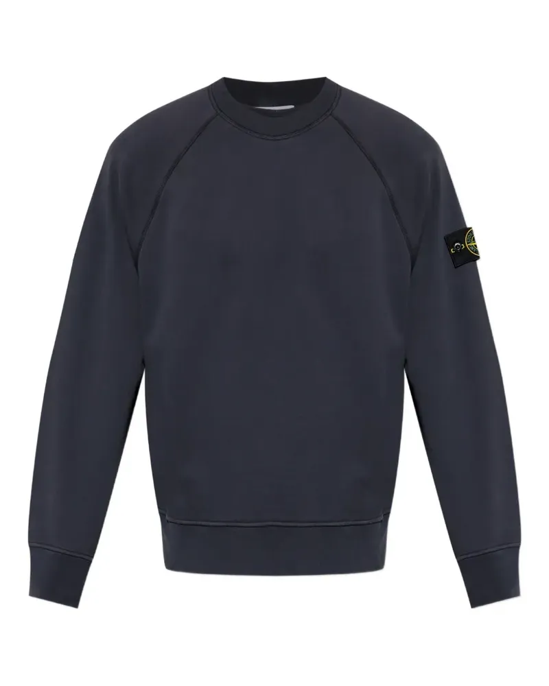 Stone Island logo-patch sweatshirt - Blau Blau