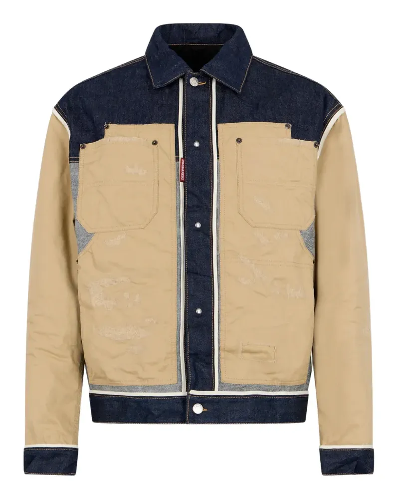 Dsquared2 Inside Out Jeansjacke - Nude Nude