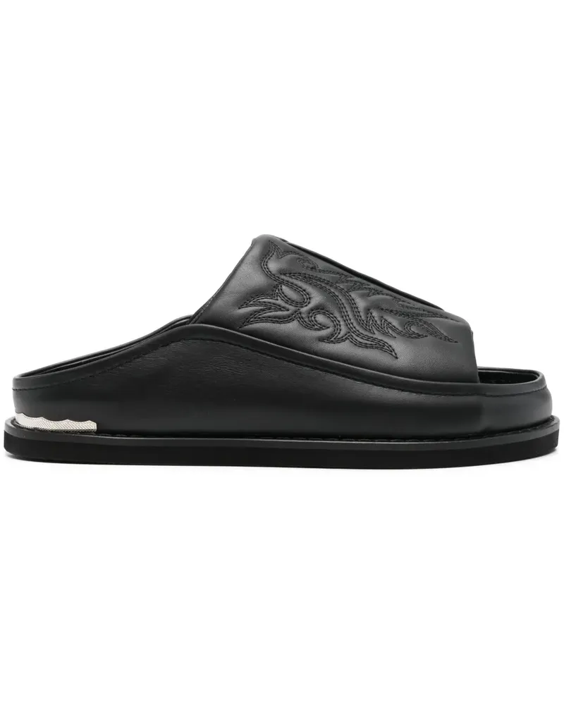 Toga Sandalen mit Stickerei - Schwarz Schwarz