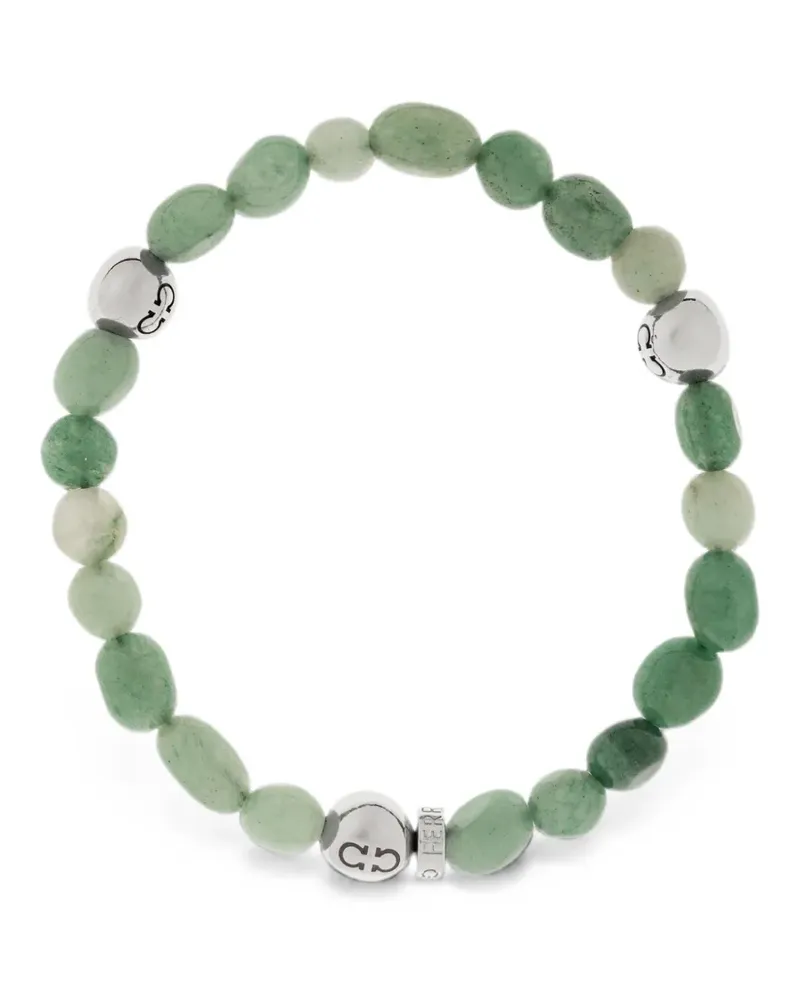 Ferragamo Gancini beaded bracelet - Grün Grün