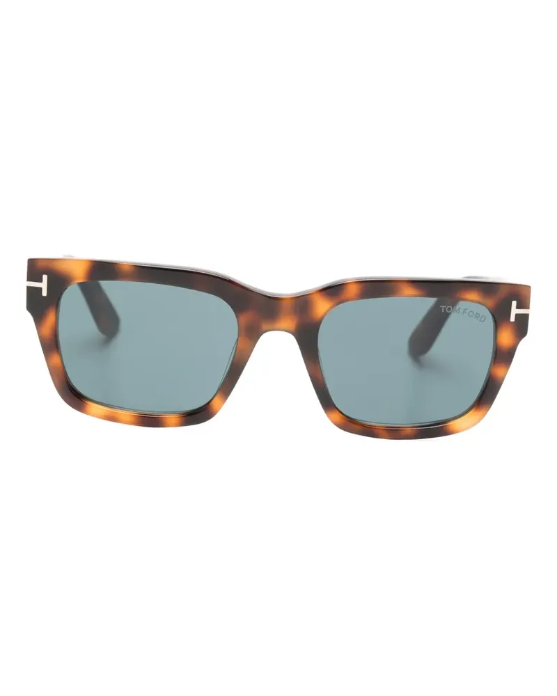 Tom Ford metal-trim rectangle sunglasses - Braun Braun