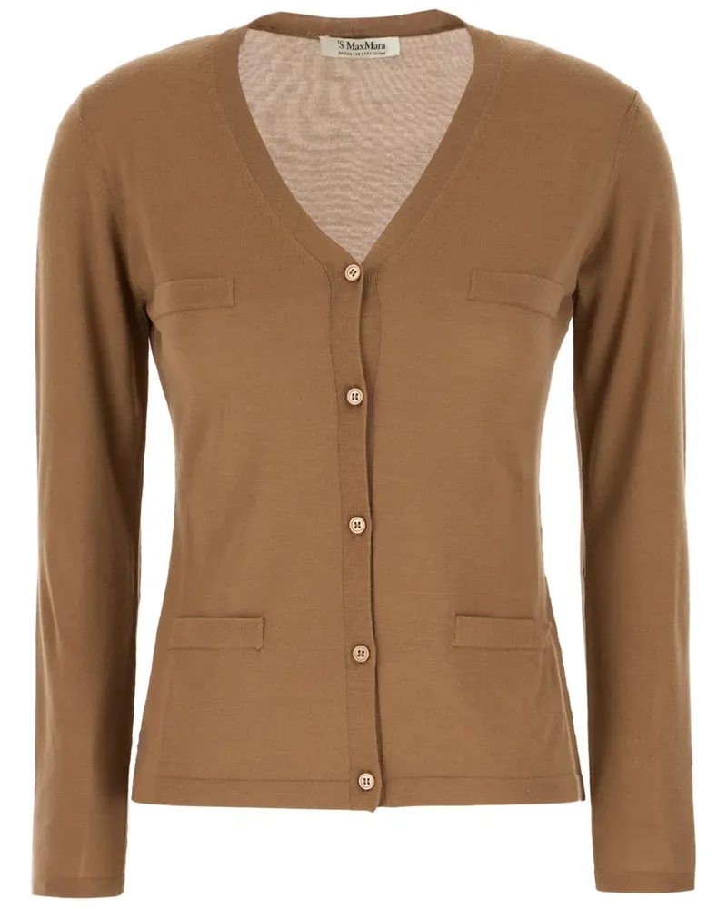 Max Mara Cardigan aus Wolle - Braun Braun