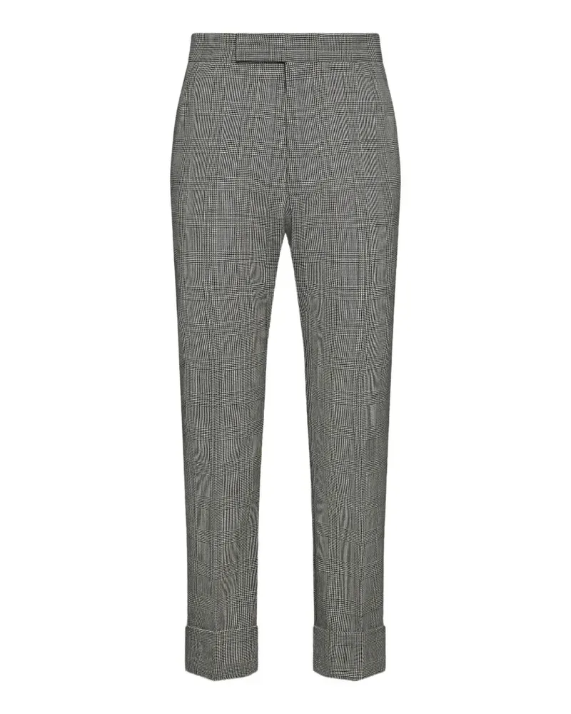Thom Browne Wollhose mit Prince of Wales-Karo - Grau Grau