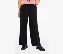 Plissierte Hose - Schwarz