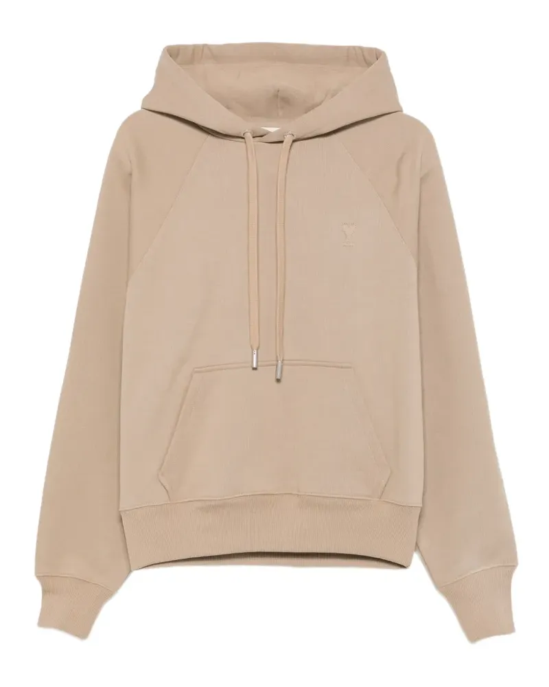 AMI Paris Ami de Coeur Hoodie mit Raglanärmeln - Nude Nude