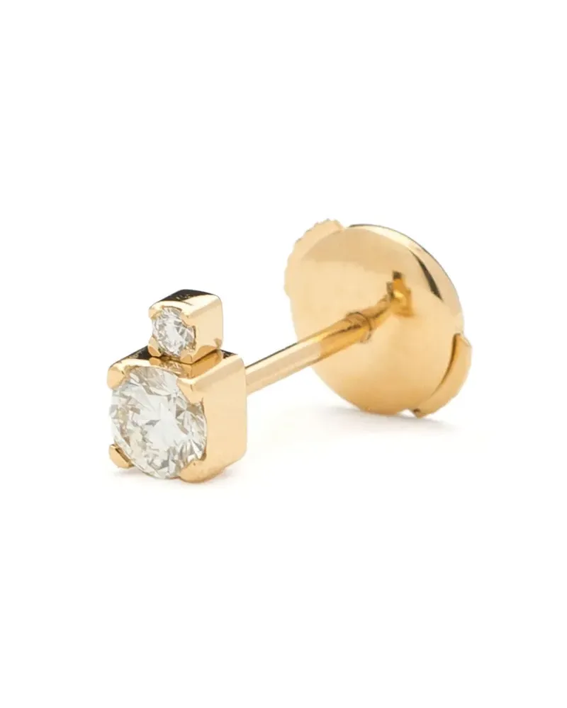 Sophie Bille Brahe 18kt yellow gold River diamond stud earrings Gold