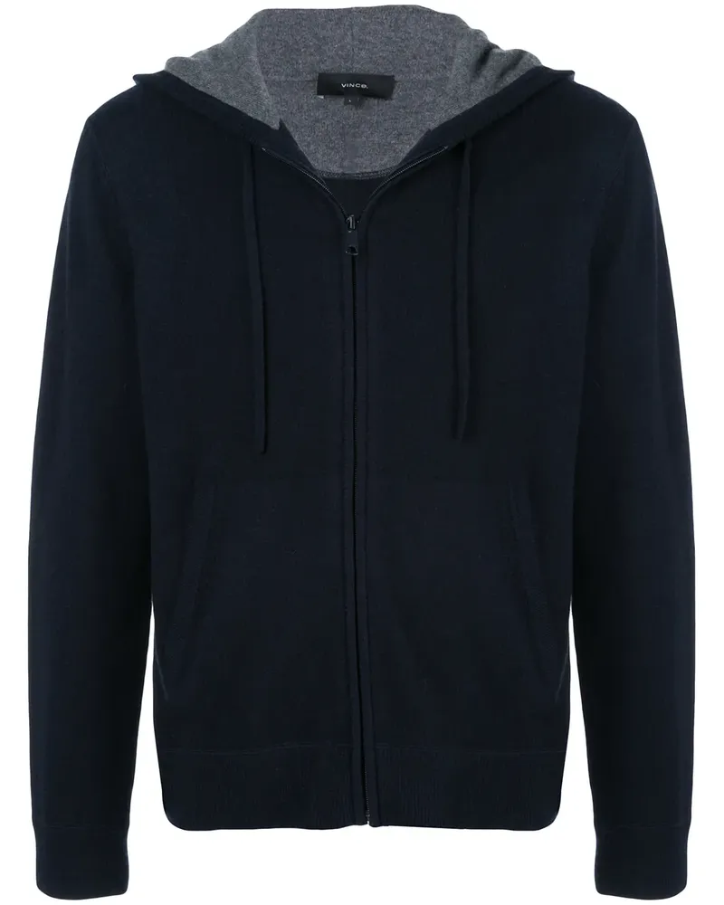 Vince Kapuzenjacke aus Kaschmir - Blau Blau