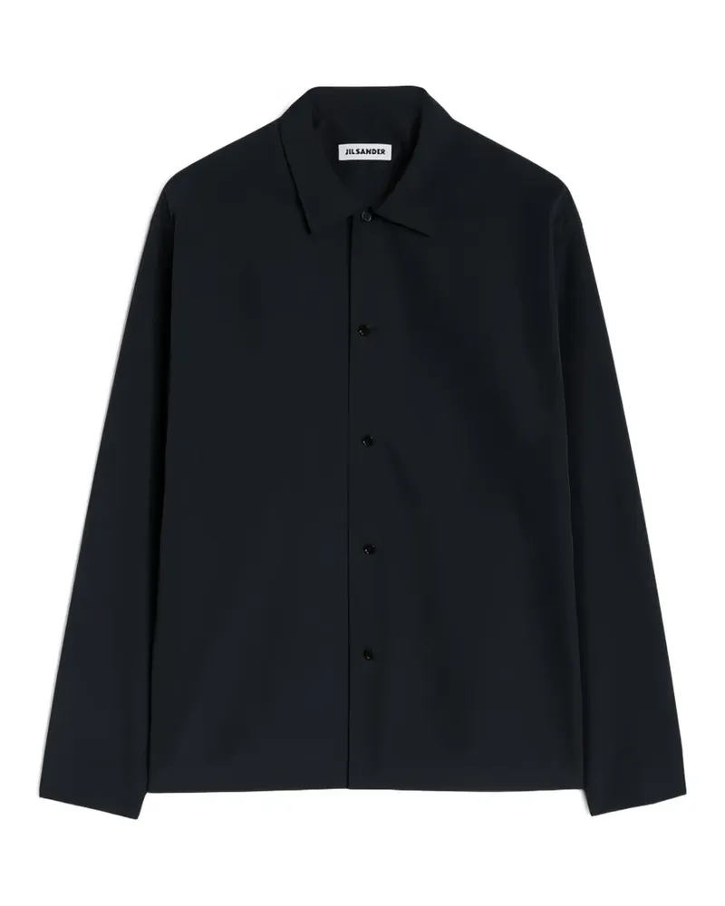 Jil Sander Wasserabweisendes Hemd aus recyceltem Polyester - Schwarz Schwarz
