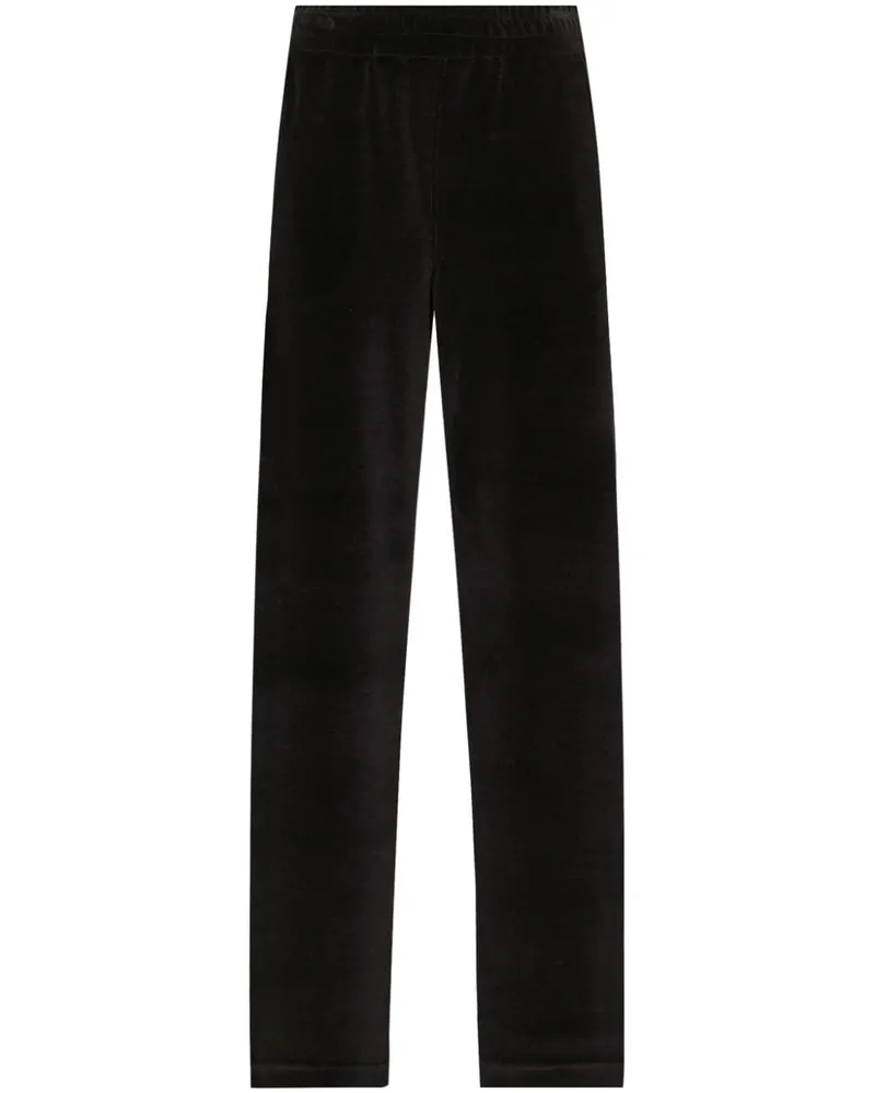 Dolce & Gabbana Hose aus Samt - Schwarz Schwarz