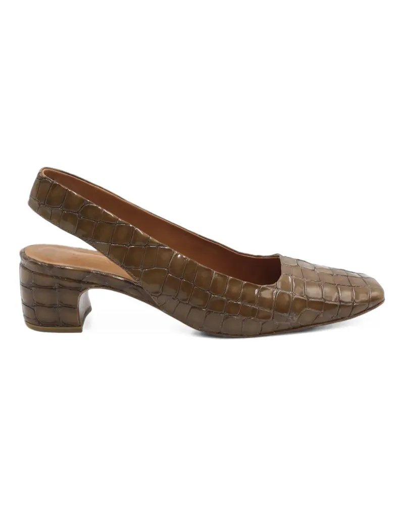 by FAR Danielle croc-effect slingback pumps - Braun Braun