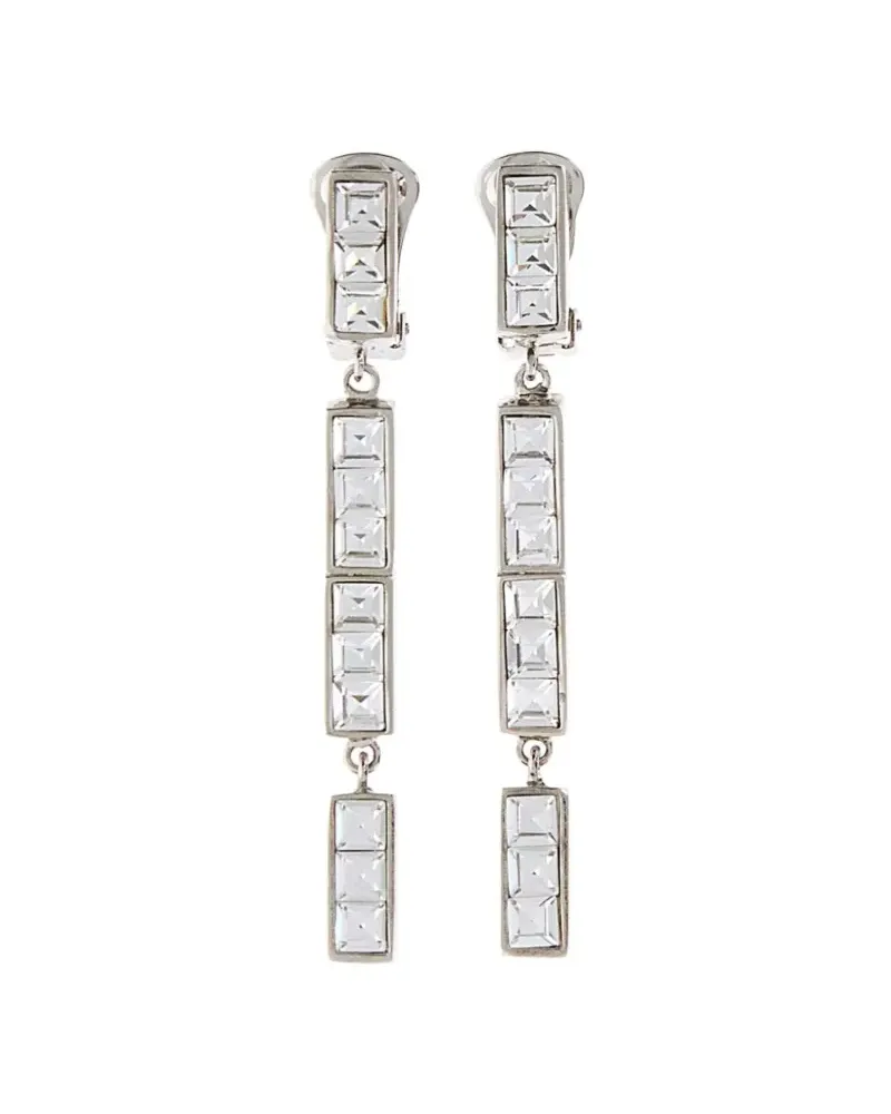 Alessandra Rich crystal-embellished earrings - Silber Silber