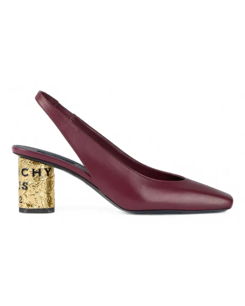 Givenchy Tape Slingbacks aus Leder - Rot Rot