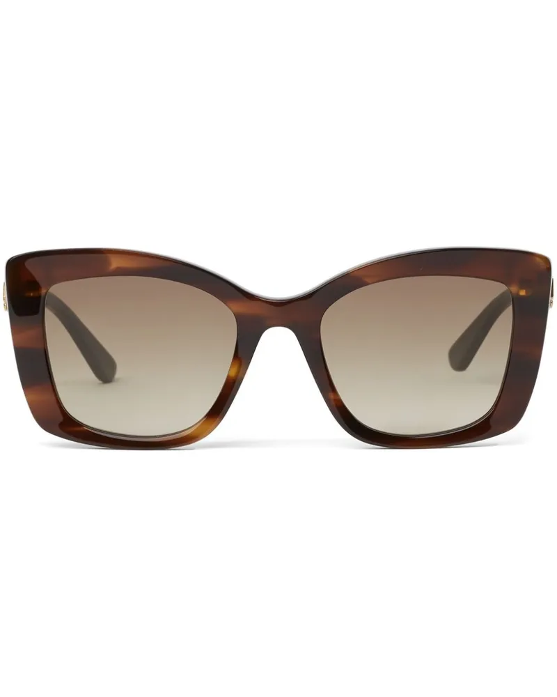 Karl Lagerfeld KL Heritage Sonnenbrille in Schildpattoptik Braun