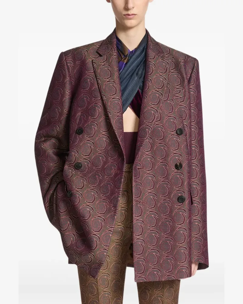 Dries van Noten Doppelreihiges Sakko - Rot Rot