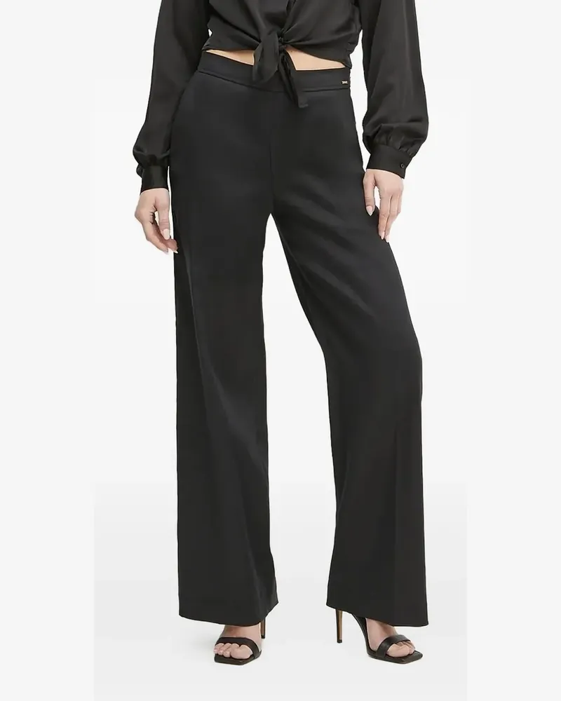 Guess Hose mit weitem Bein - Schwarz Schwarz