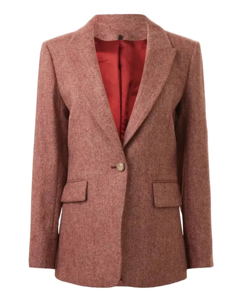 Veronica Beard Vega Dickey button fastening blazer - Braun Braun