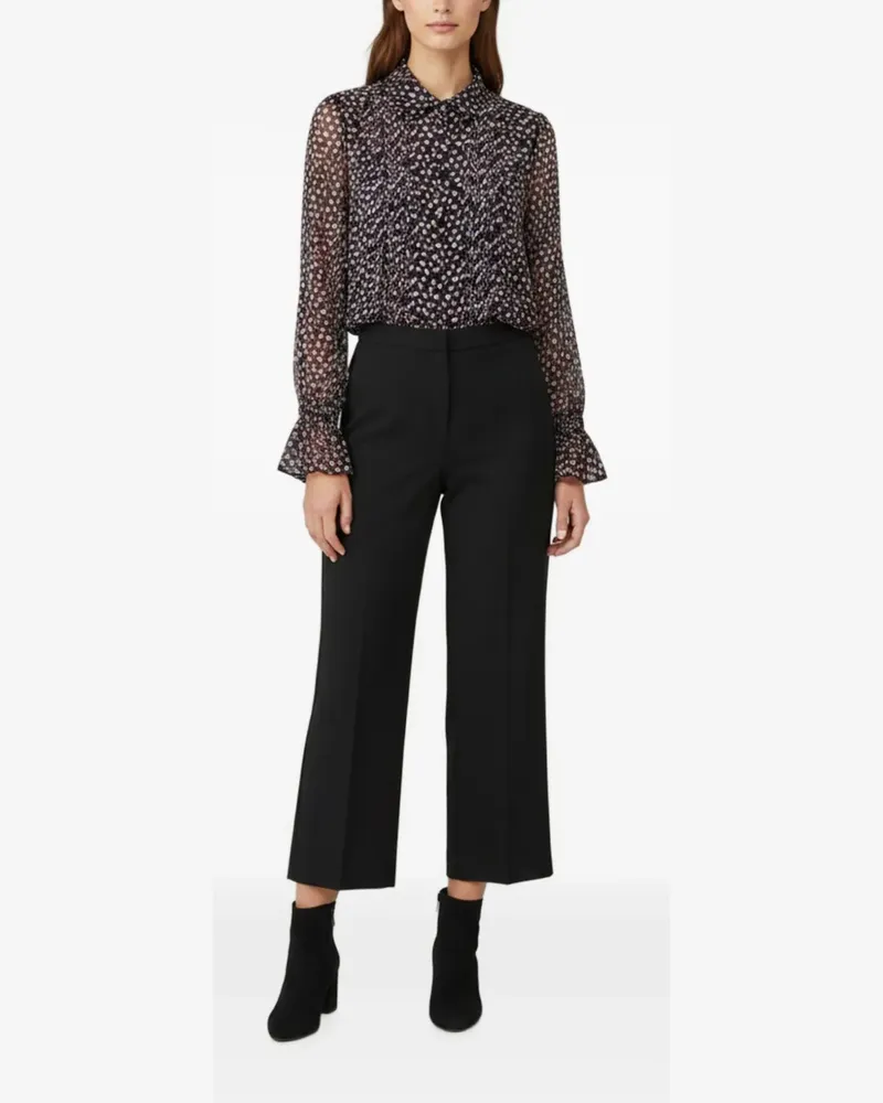 Diane von Furstenberg Langärmeliger Ariella Jumpsuit - Schwarz Schwarz