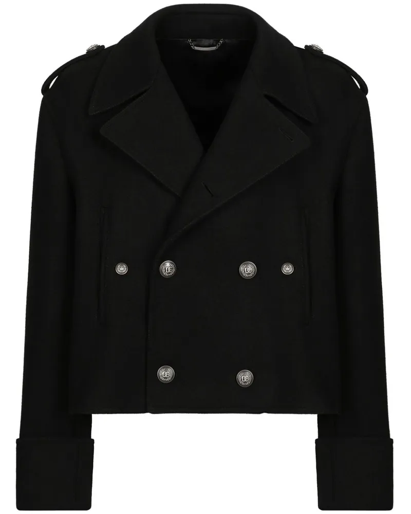 Dolce & Gabbana Klassische Cabanjacke - Schwarz Schwarz