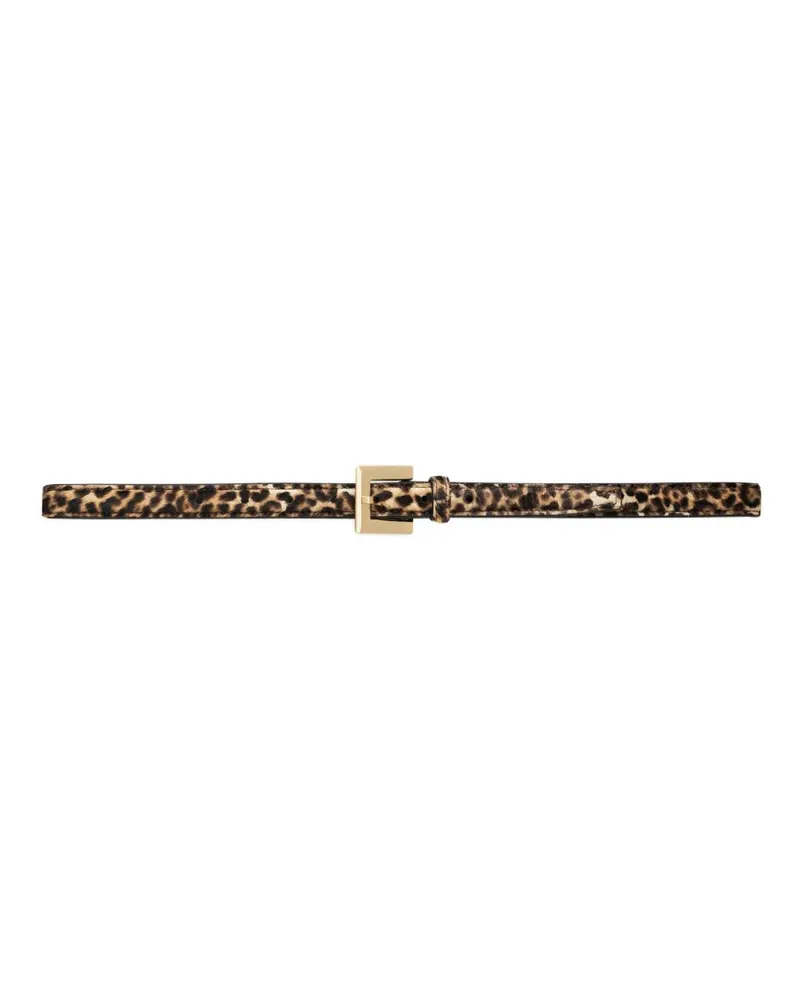 Anine Bing Gürtel mit Leoparden-Print - Braun Braun