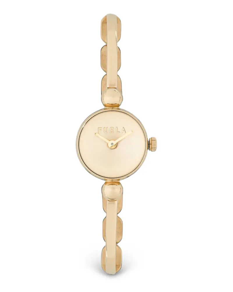 Furla logo-appliqué 20mm watch - Gold Gold