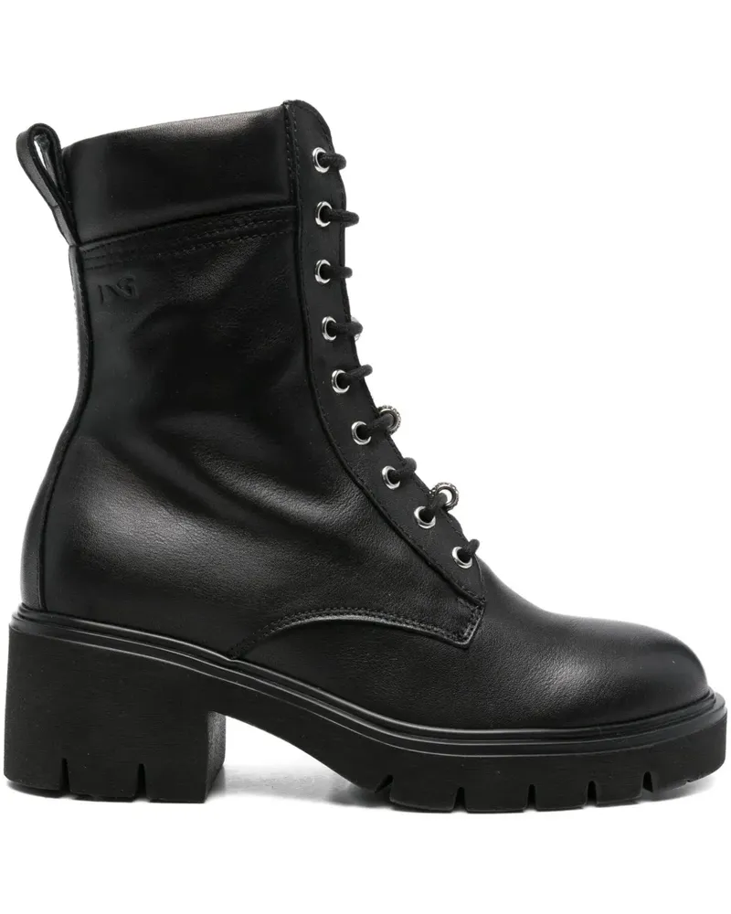 Nero Gardini Schnürstiefel 55mm - Schwarz Schwarz