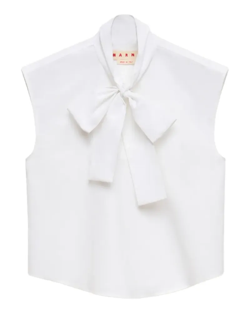 Marni tie-neck sleeveless blouse - Weiß Weiß