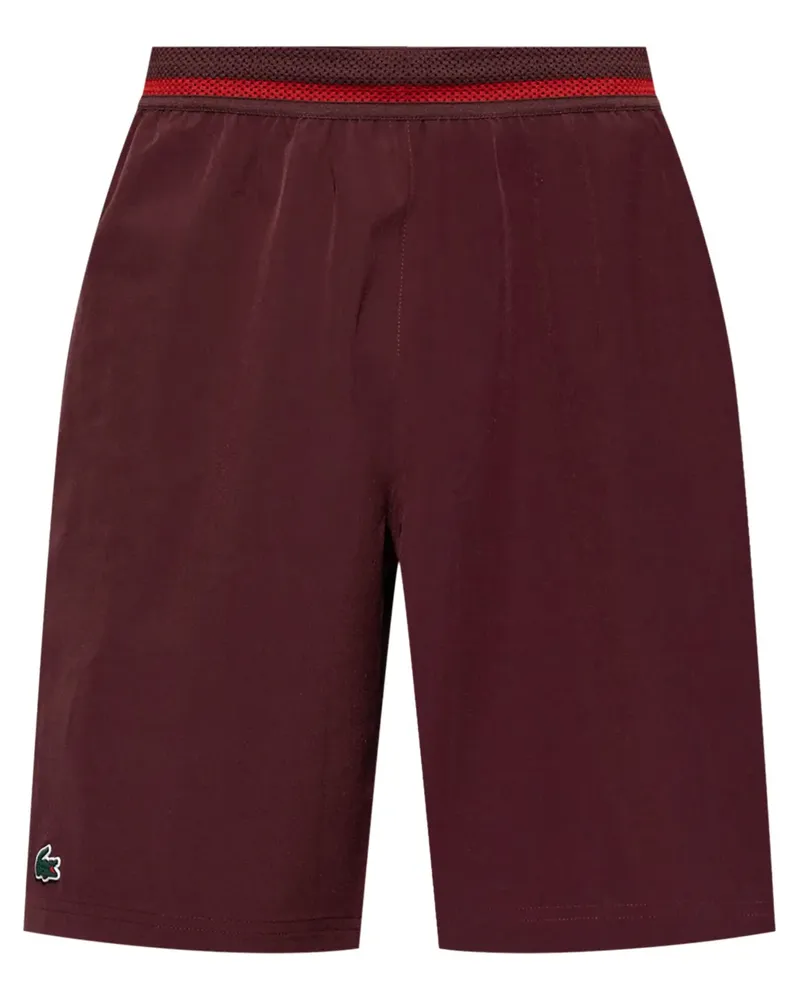 Lacoste Lauf-Shorts mit Stickerei - Rot Rot