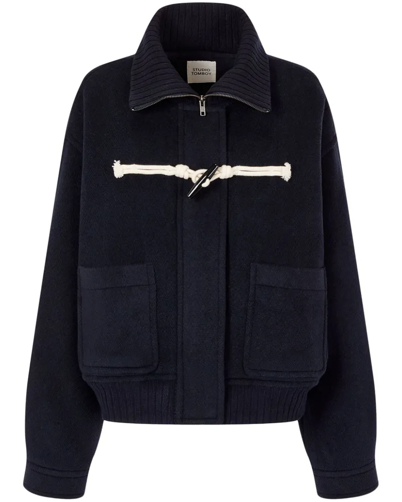 STUDIO TOMBOY Jacke mit gebürstetem Finish - Blau Blau