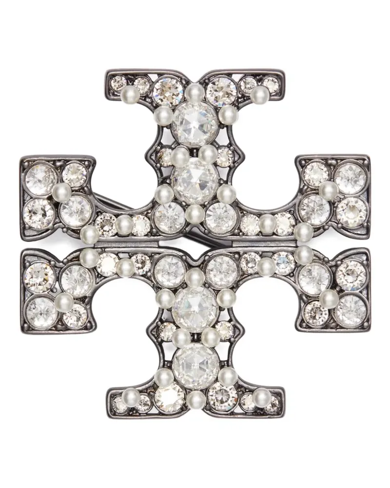 Tory Burch Moondance Perlenbrosche - Schwarz Schwarz