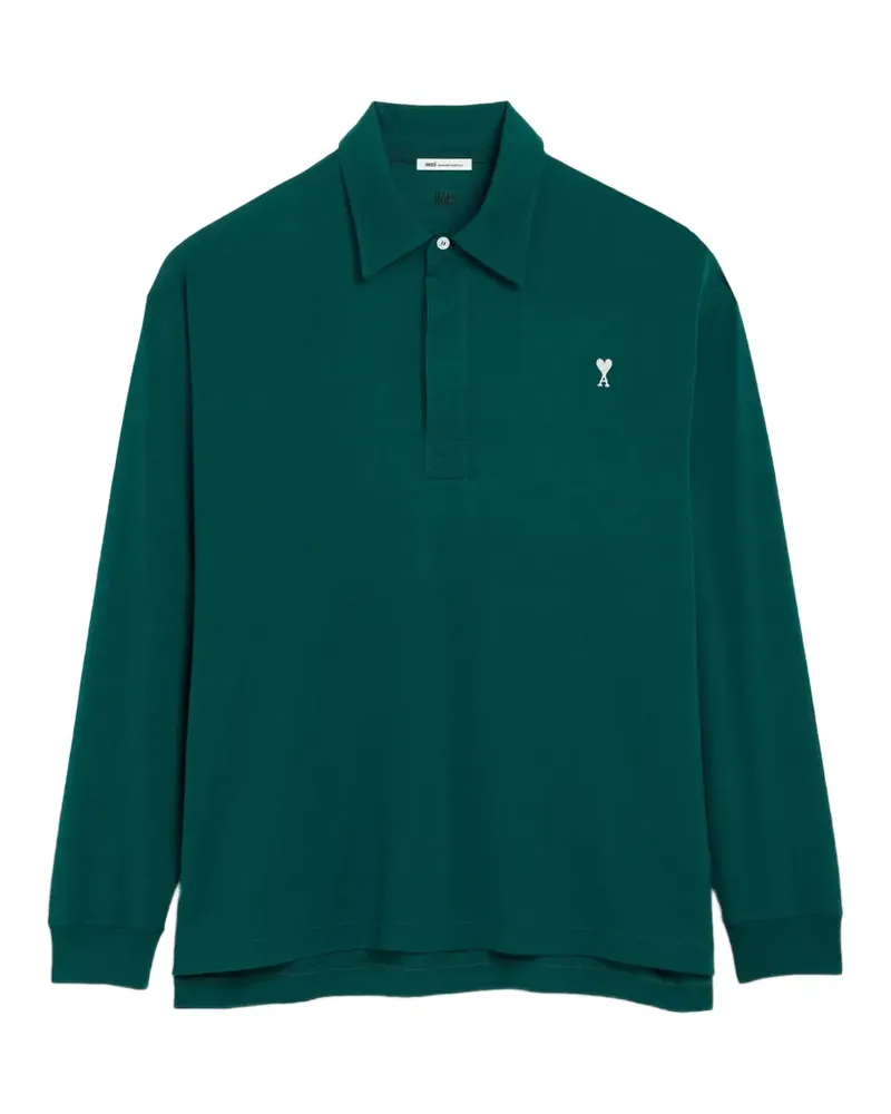 AMI Paris Ami de Coeur Poloshirt - Grün Grün