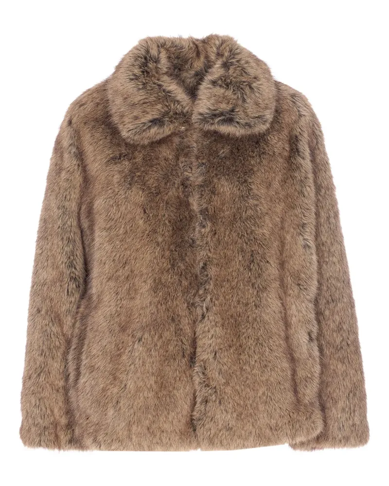 Liu Jo Jacke aus Faux Fur - Braun Braun