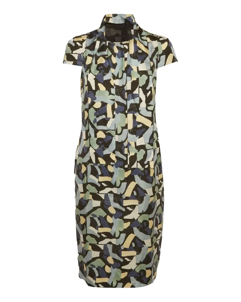 Max Mara cape-sleeve satin mini dress - Schwarz Schwarz