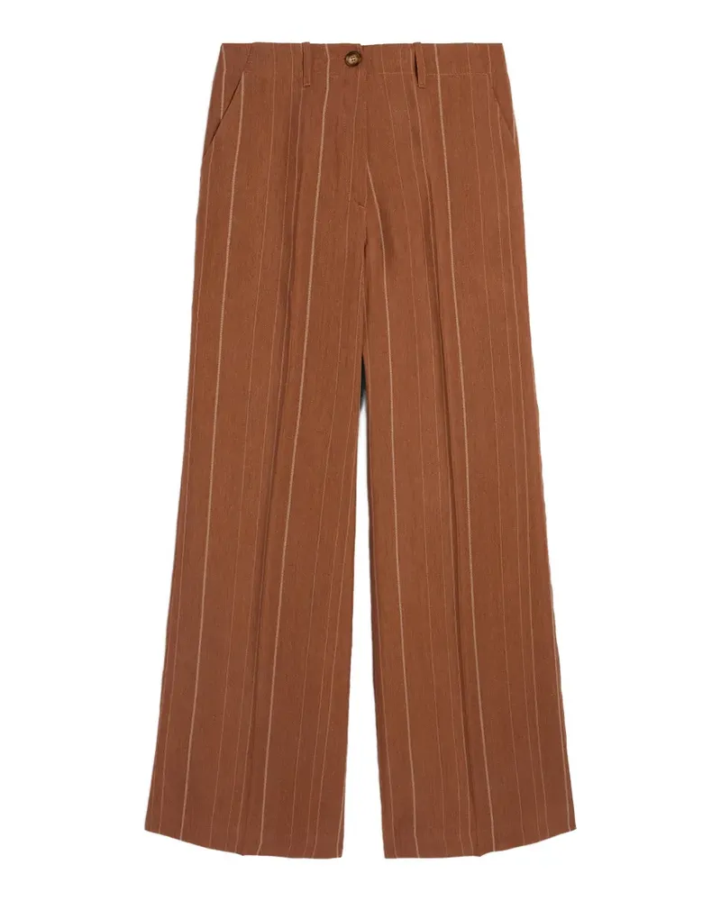 Momoni Hose mit Nadelstreifen - Braun Braun