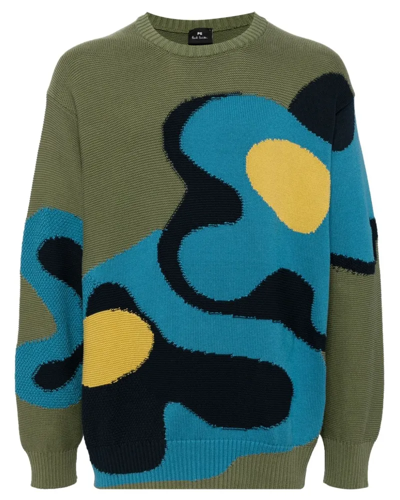 Paul Smith Bold Florals Pullover Grün