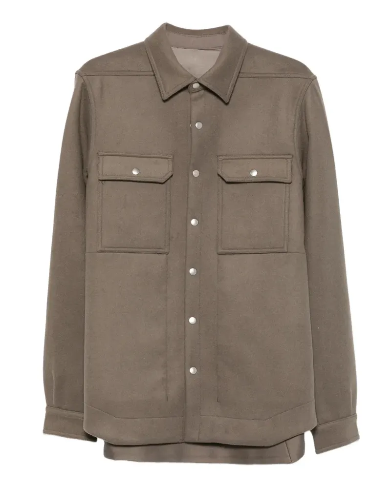 Rick Owens Jacke mit Druckknöpfen - Grau Grau