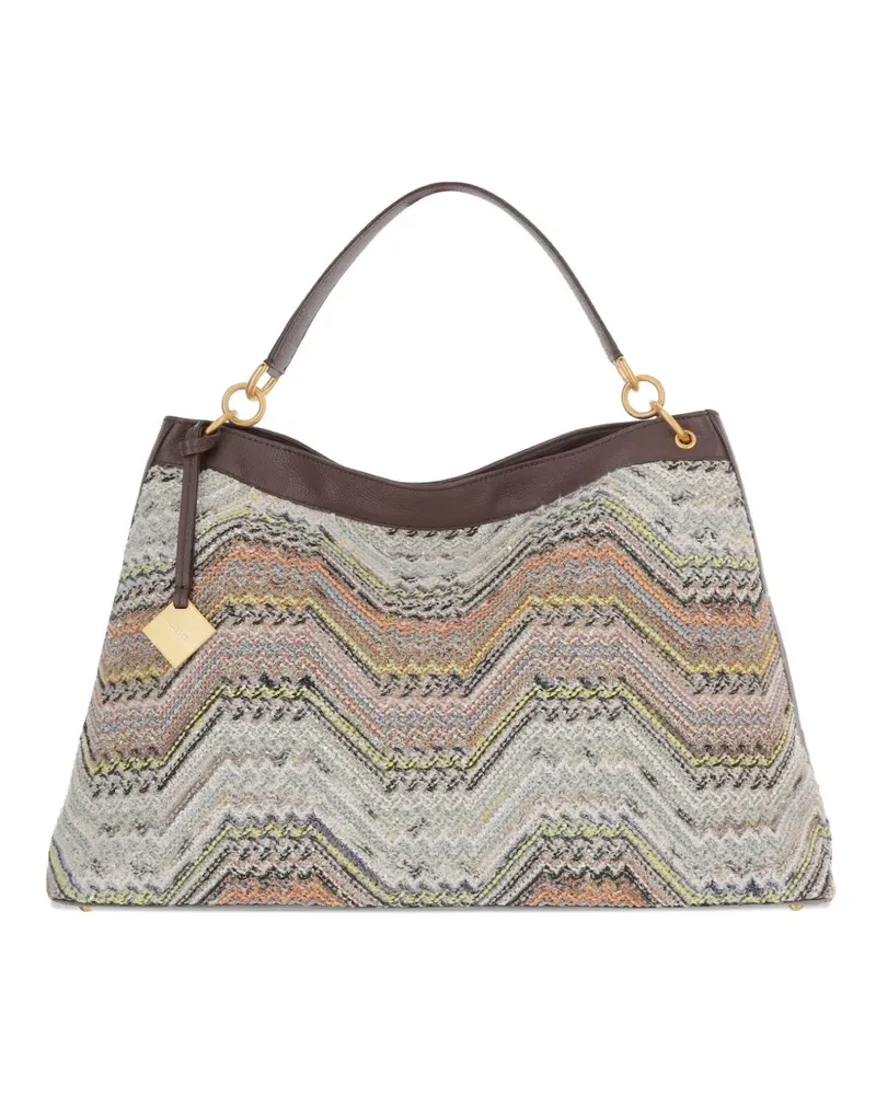 Missoni chevron shoulder bag - Nude Nude